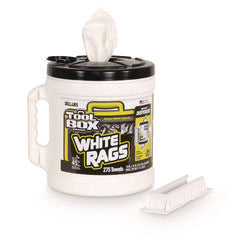 TOOL BOX WHITE RAG DISPENSER (275 TOWELS PER CONTAINER)