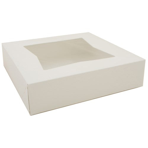 White Windowed 10x10x2.5 Pie Box