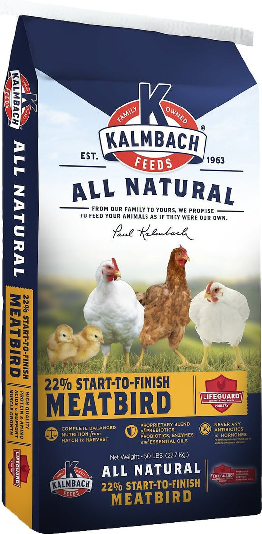 50lb Kalmbach 22% Start to Finish Meatbird
