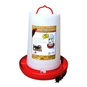 3 GALLON HEATED POULTRY FOUNTAIN DRINKER