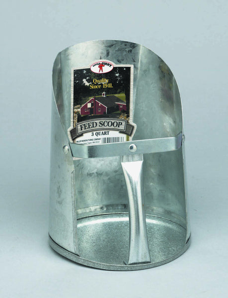 3qt Galvanized Feed Scoop