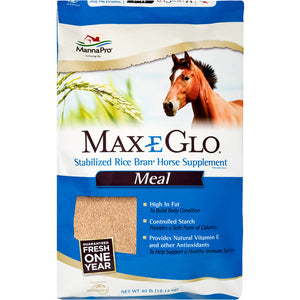 Max-E-Glo Stabilized Rice Bran for Horses (Rice Bran Meal) 40 LB
