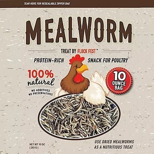 10 OZ FLOCK FEST DRIED MEALWORMS