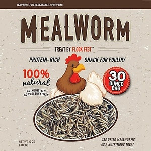 30 OZ FLOCK FEST DRIED MEALWORMS