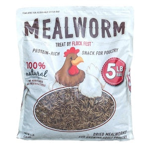 5 LB FLOCK FEST DRIED MEALWORMS