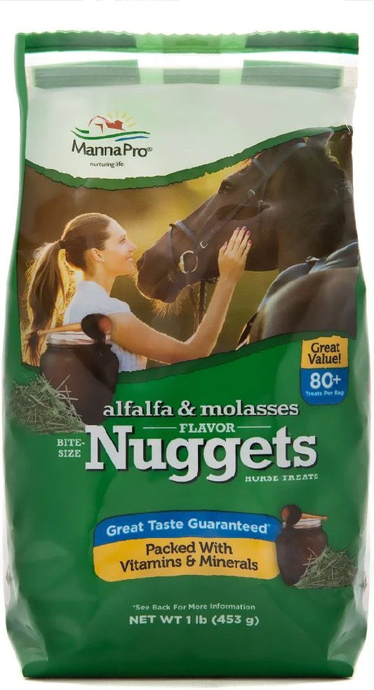 1lb Alfalfa-Molasses Nugget Horse Treats