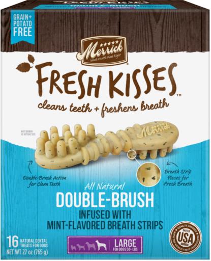 Merrick Fresh Kisses Mint Dental Treat Large Dog 16 ct Box
