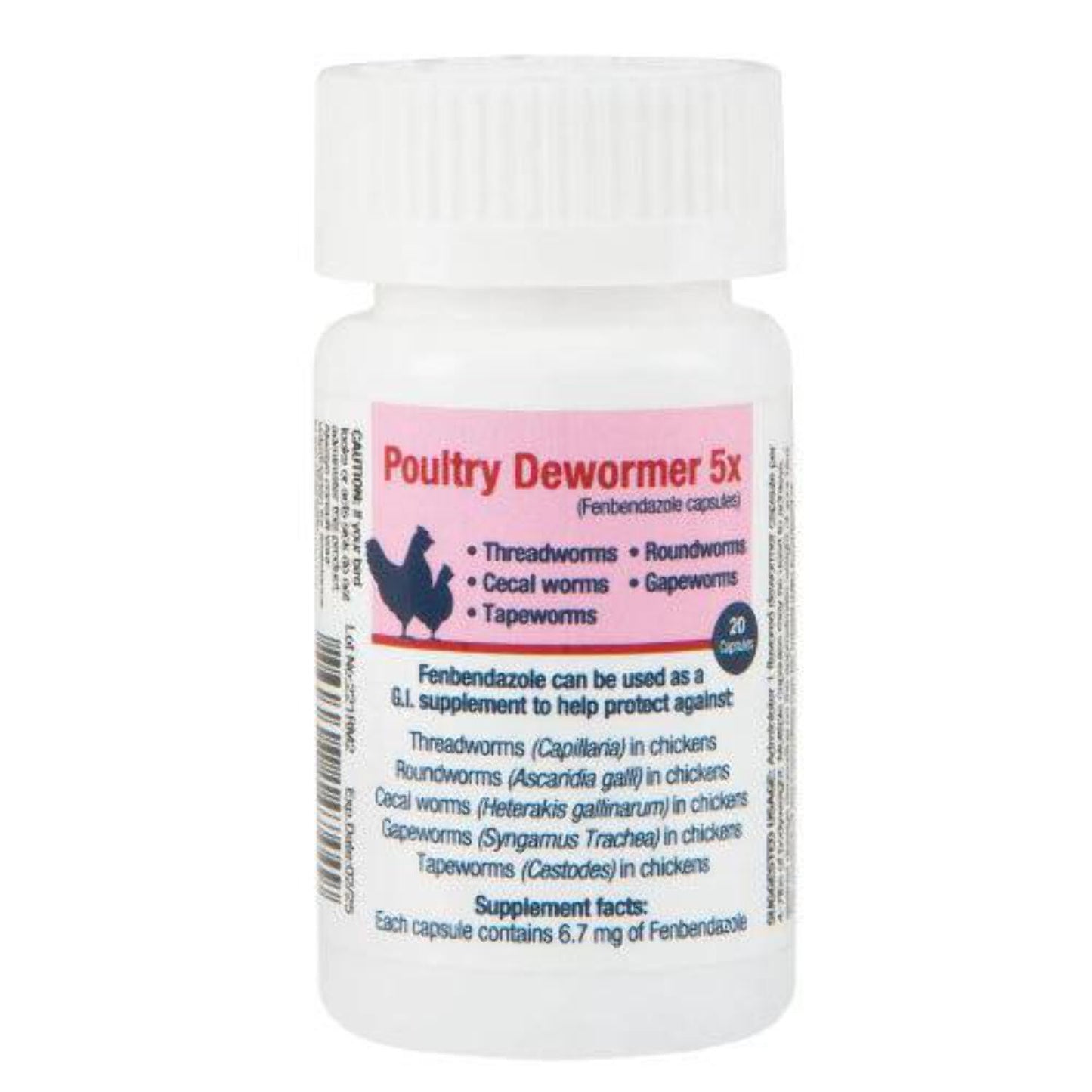 20ct Poultry Dewormer 5x