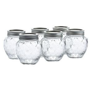 6pk Kilner Strawberry Fruit Canning Jars