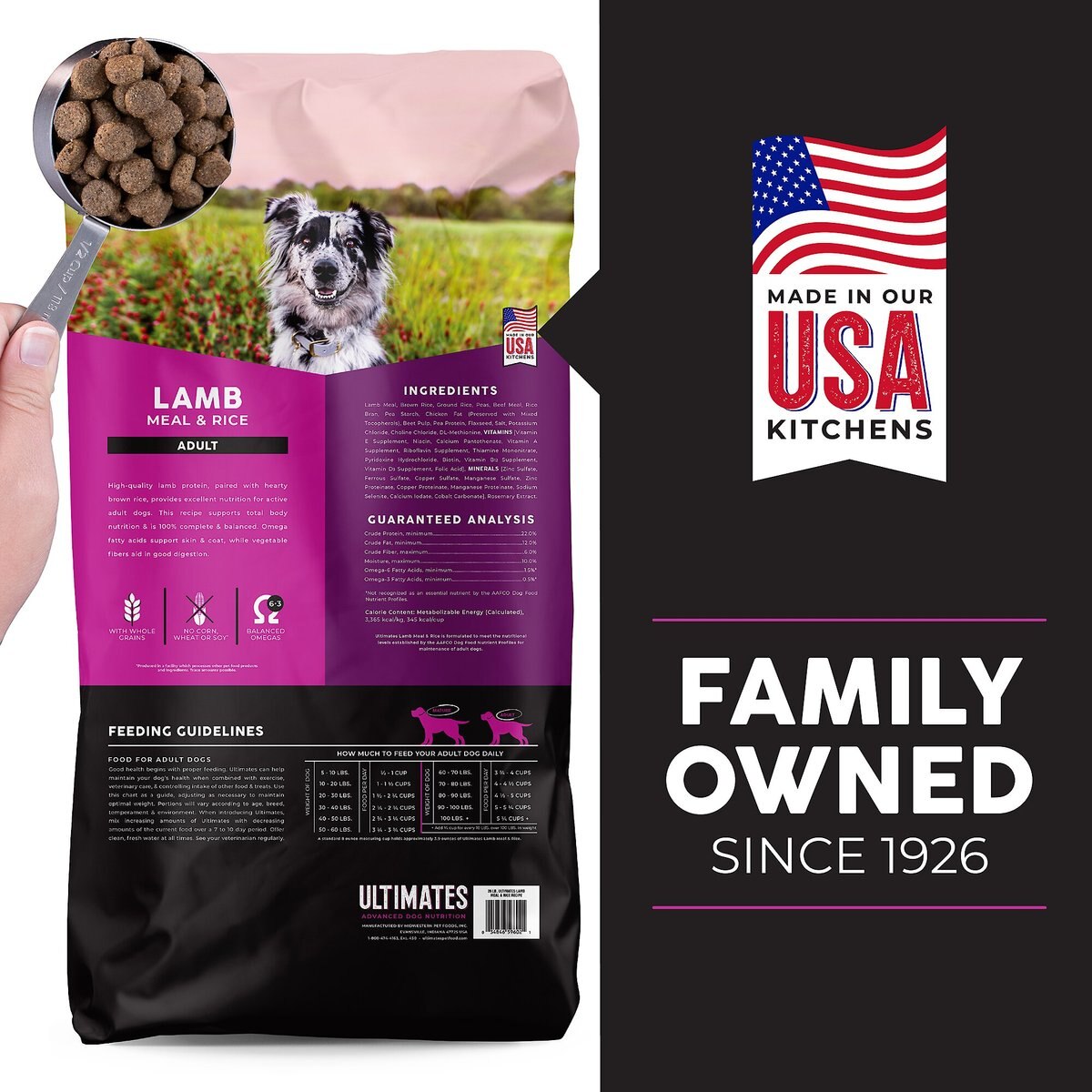 5lb Ultimates Lamb Meal & Brown Rice Dry Dog Food