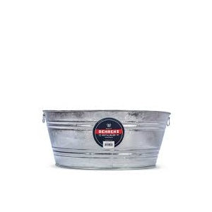 5 Gal Wash Tub Galvanized