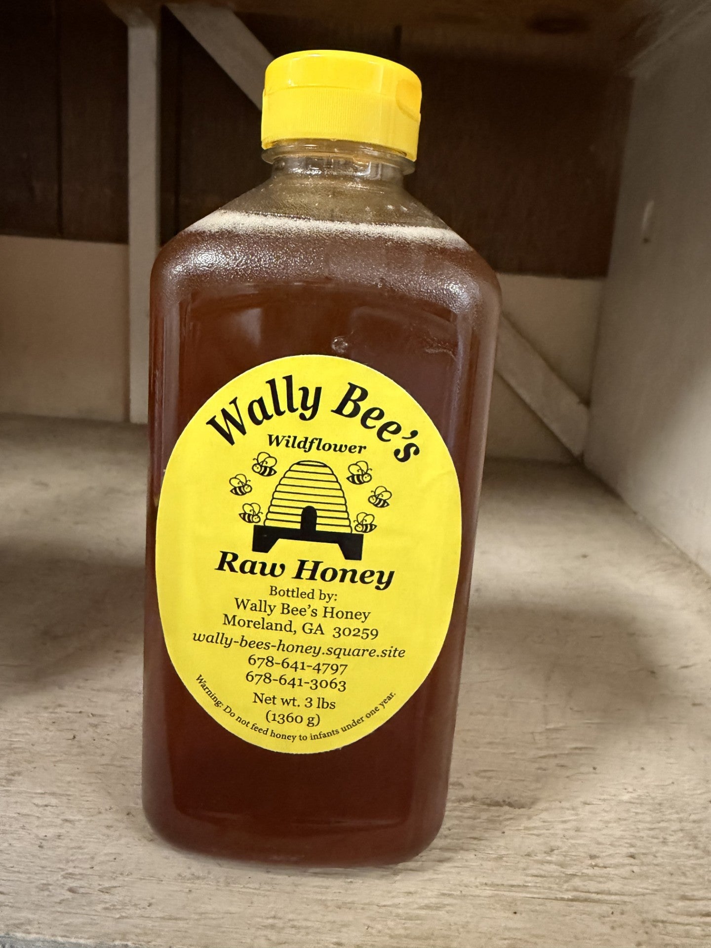 3LB WALLY BEE'S RAW HONEY