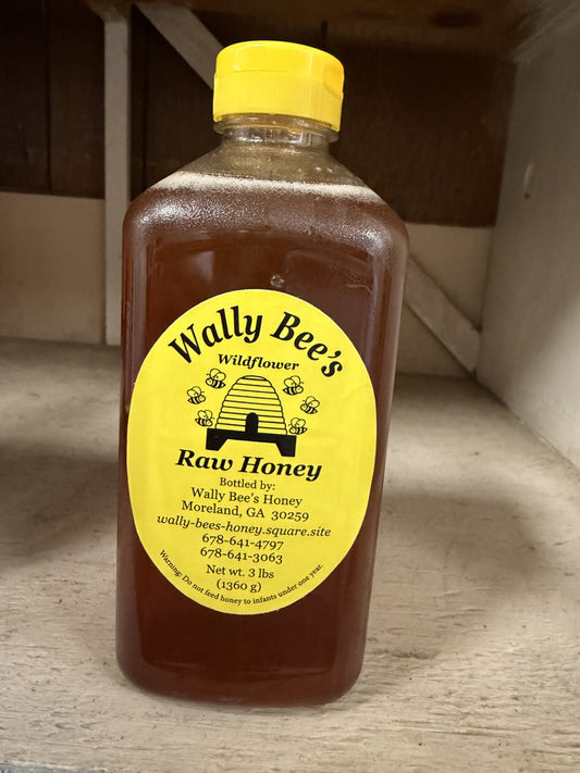 3LB WALLY BEE'S RAW HONEY