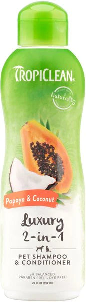 20oz Papaya & Coconut Luxury 2-in-1 Pet Shampoo & Conditioner