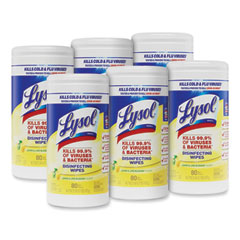 80ct Lemon Lysol Disinfecting Wipes Cannister