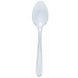 100ct Clear Darnell Desert Spoon