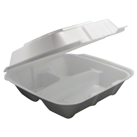 100 Lidded Vented Compartment Trays 9x9