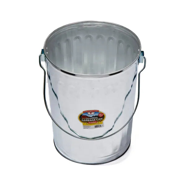 Garbage Can & Lid Galvanized 10 gal