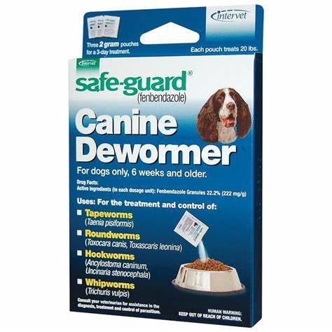 3pk Safe-Guard Canine Dewormer 20lbs