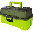 Plano 1-Tray Tackle Box w/Dual Top Access - Smoke & Bright Green