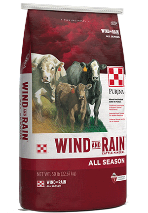 50LB PURINA ALL SEASON WIND AND RAIN CATTLE MINERAL