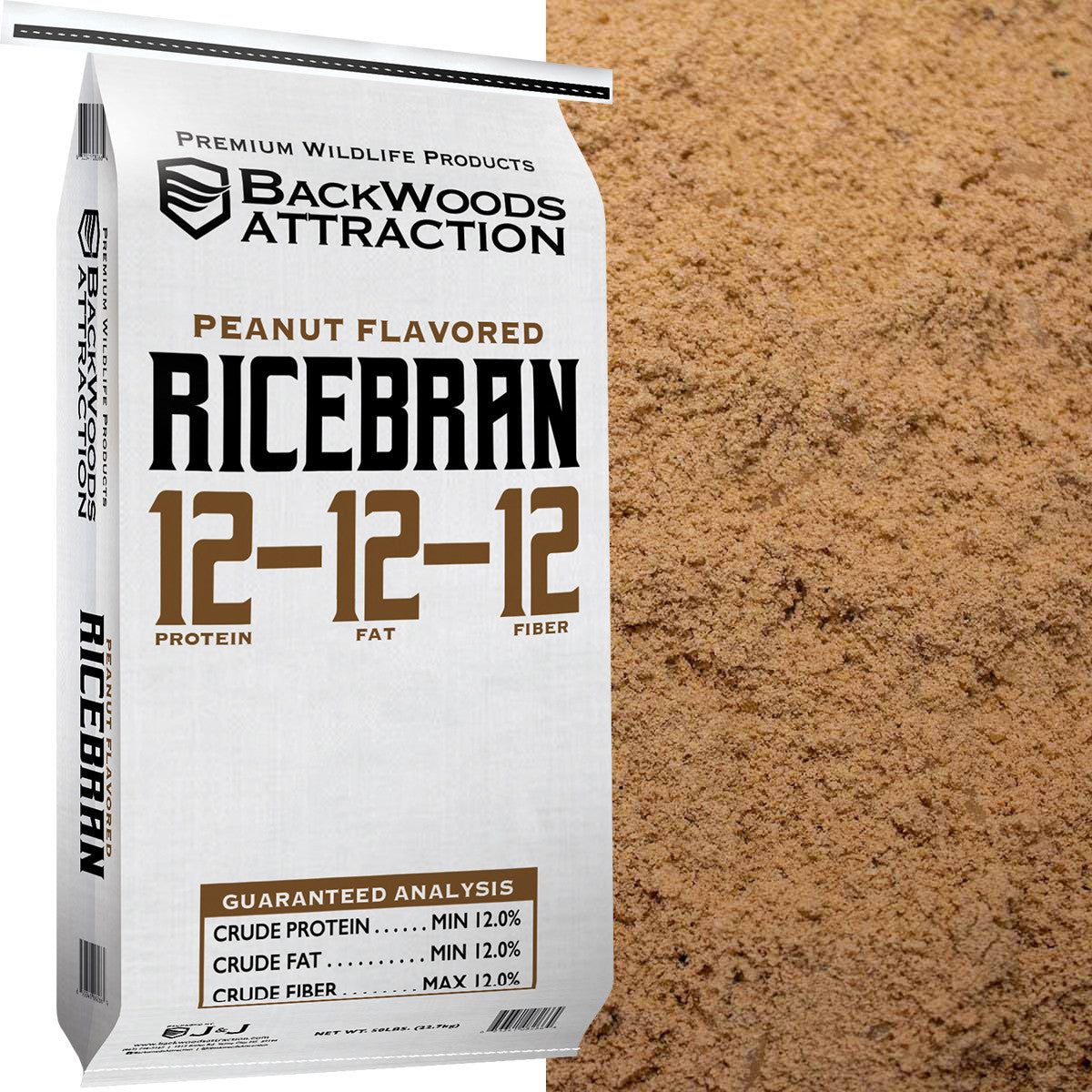 50lb Peanut Flavored Rice Bran Arnall Grocery