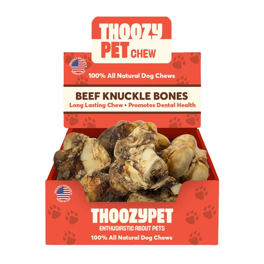 ThoozyPet USA-Sourced Beef Knuckle Bone Dog Chews