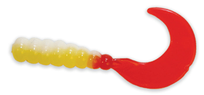 CREME TRI-COLOR SWIRL TAIL JIGS