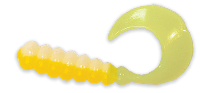CREME TRI-COLOR SWIRL TAIL JIGS