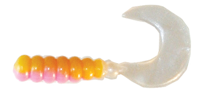 CREME TRI-COLOR SWIRL TAIL JIGS