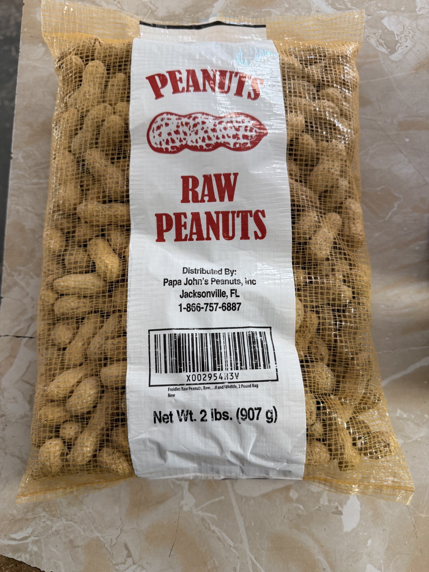 RAW PEANUTS 2LB BAG