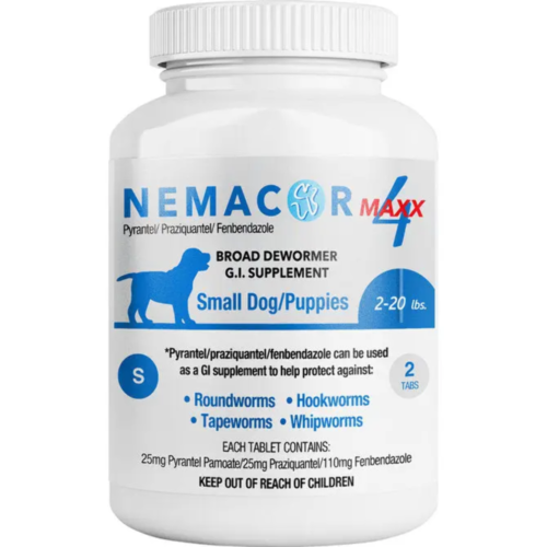 1 tablet of Nemacor Maxx 4 2-20lb