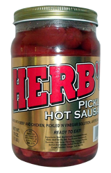 HERBS RED HOT PICKLED SAUSAGE 15 COUNT
