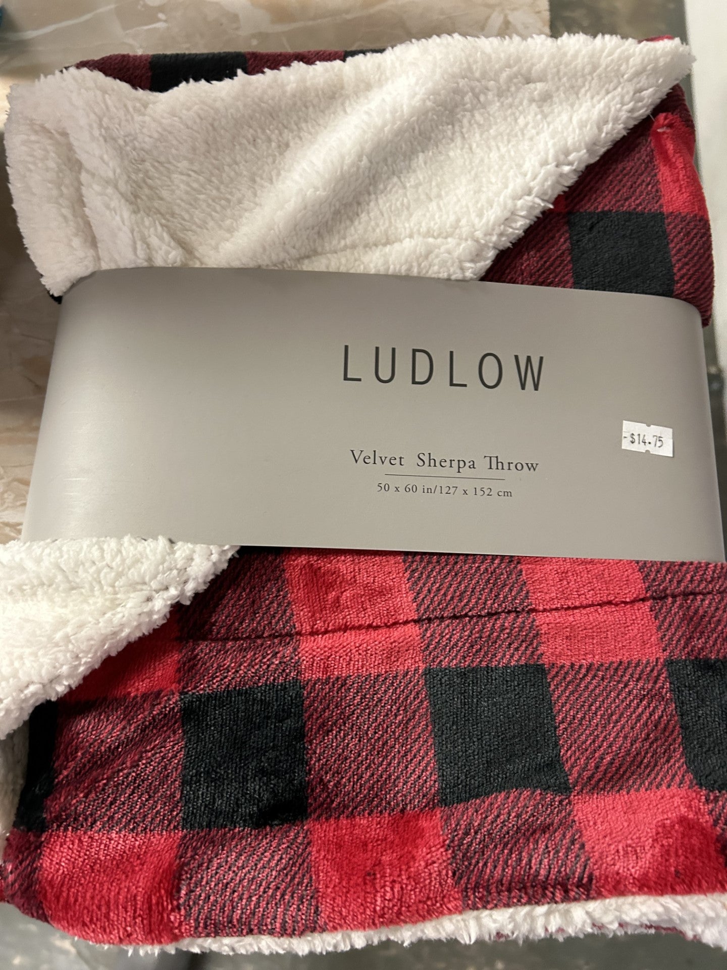 Ludlow velvet sherpa discount throw