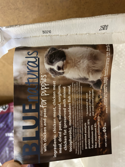 Ol' Blue Naturals Puppy 40lb