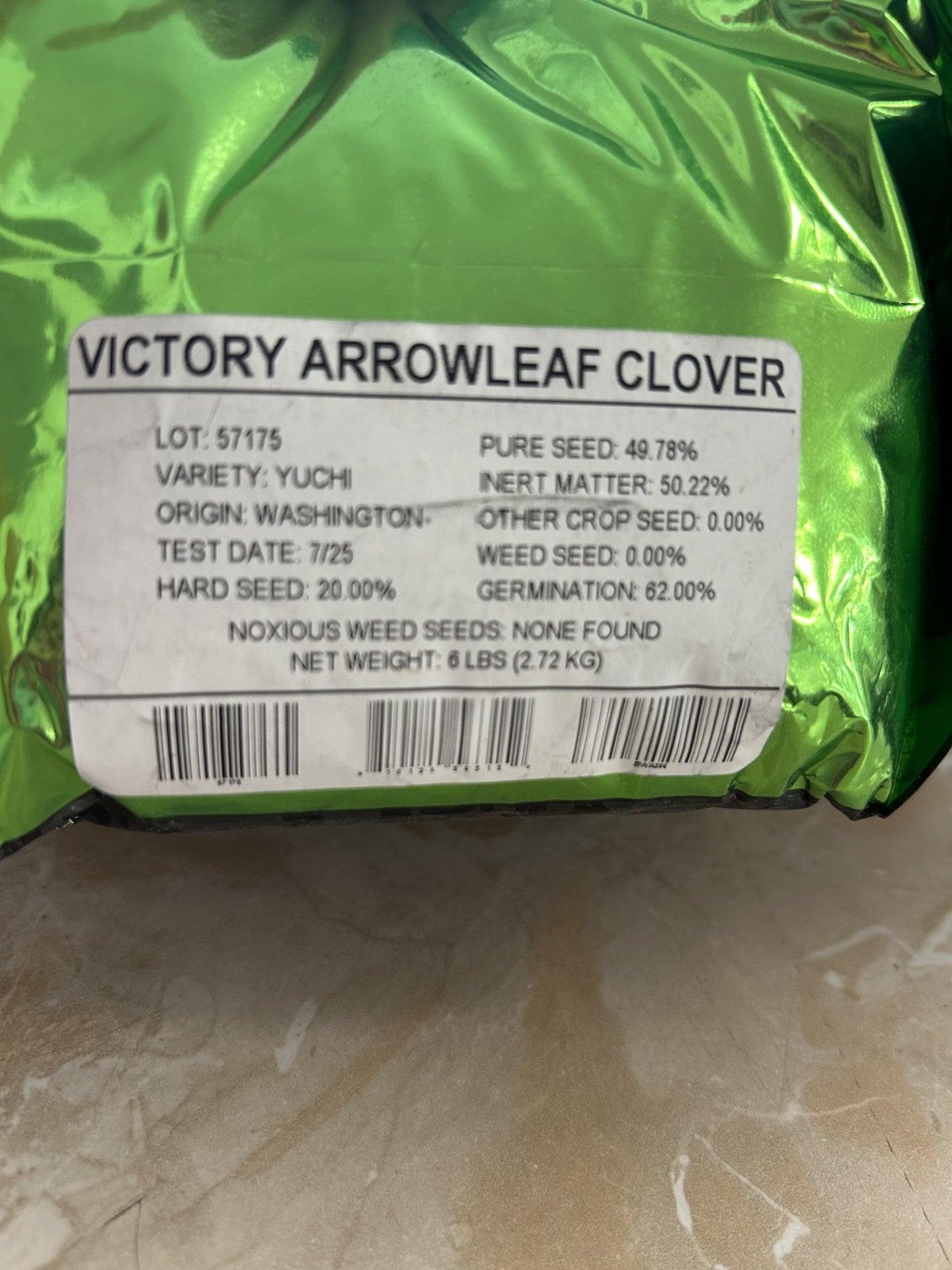 BACKWOODS VICTORY ARROWLEAF CLOVER 6LB