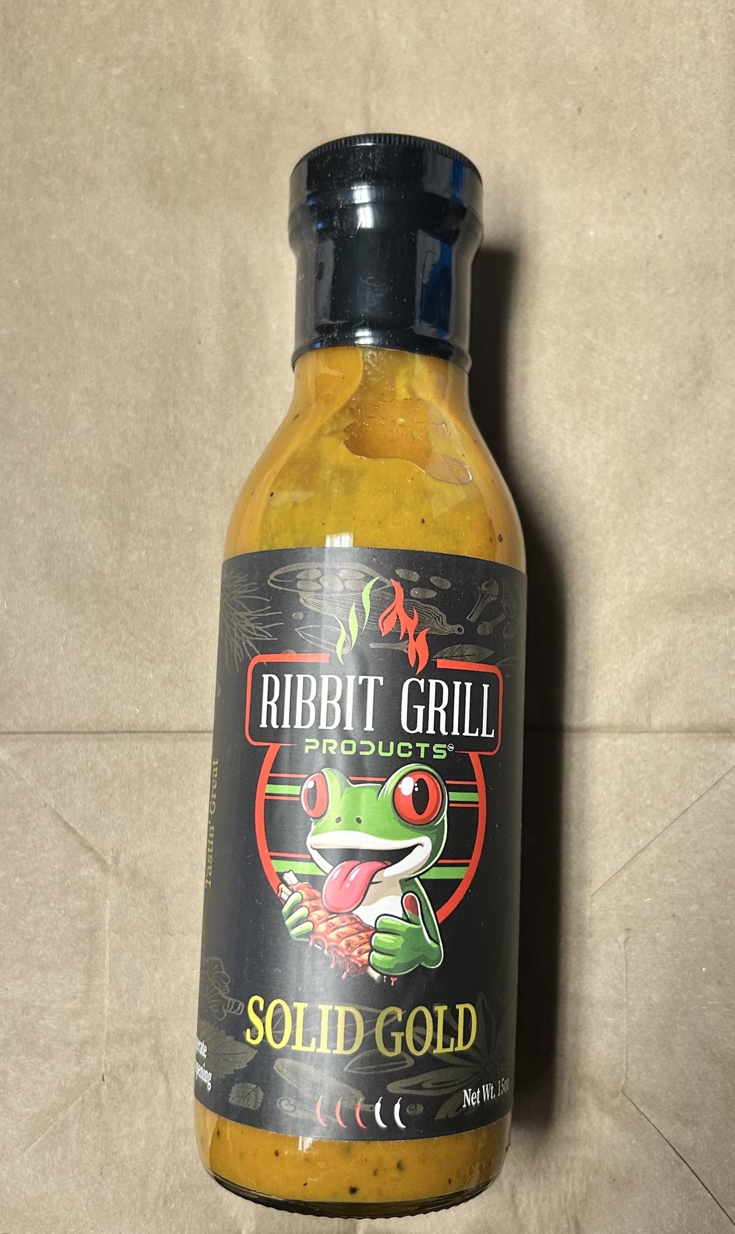 RIBBIT GRILL SOLID GOLD BARBECUE SAUCE