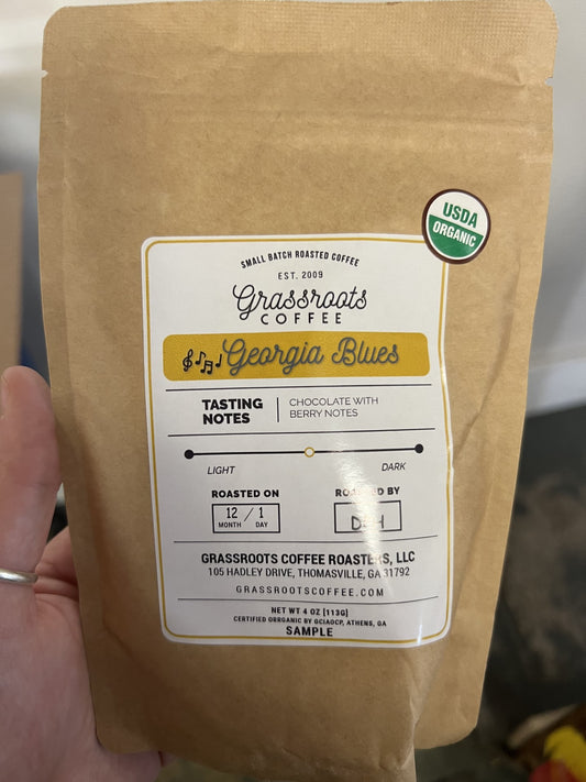 Gift size 4oz Georgia Blues Grassroot Coffee