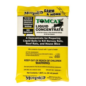 8 PACK OF 1.7 OZ LIQUID CONCENTRATED RAT POISON