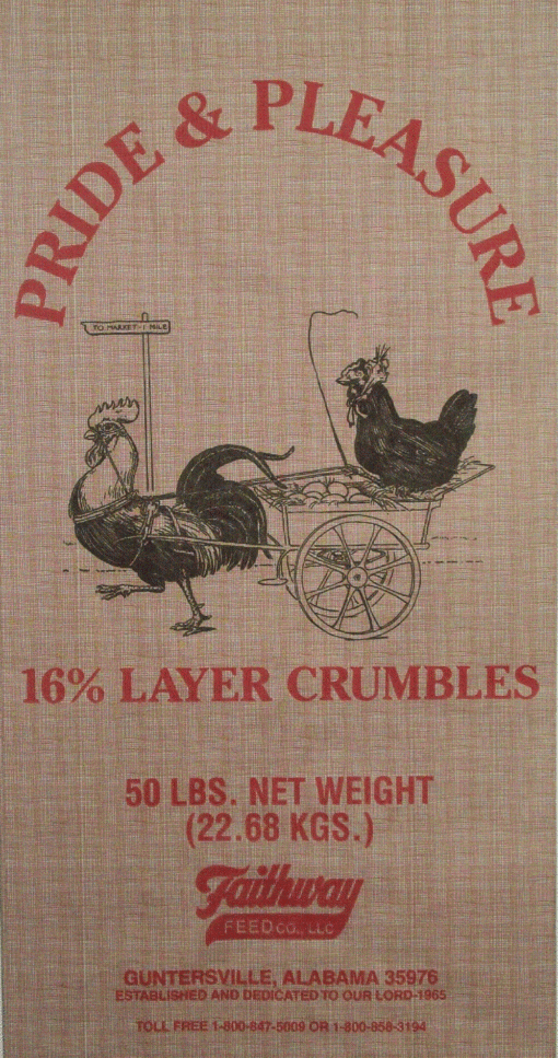 FAITHWAY 16% LAYING CRUMBLES 50 lbs