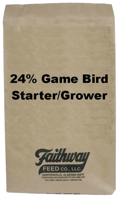 FAITHWAY GAMEBIRD STARTER/GROWER 50 lbs