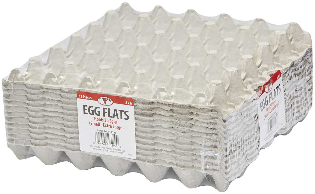 12ct Egg Flat holds 30 Eggs