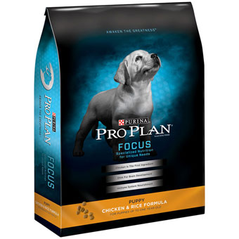 34 LB PRO PLAN PUPPY CHICKEN AND RICE (under one year)