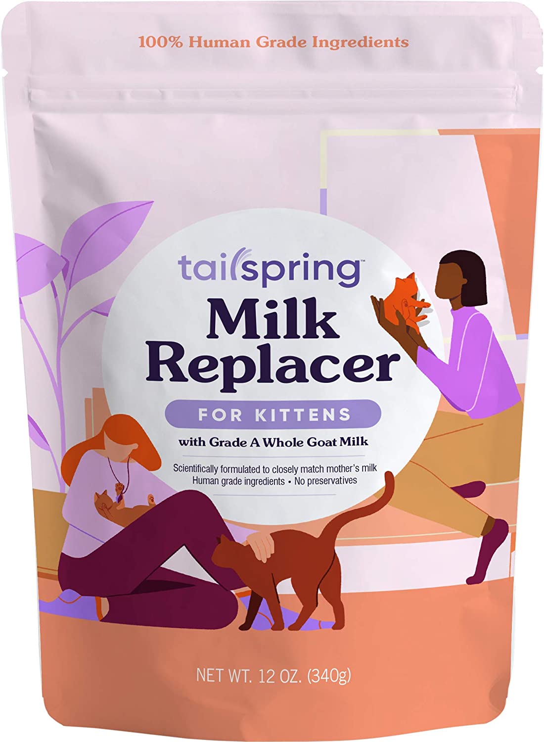 12oz Tail Spring Milk Replacer for Kittens