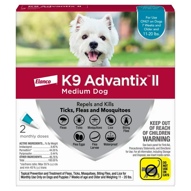 K9 Advantix II for Medium Dog (11-20lbs)