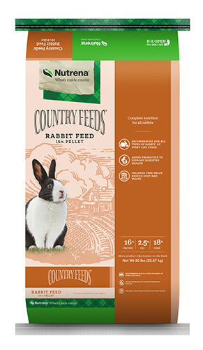 NUTRENA COUNTRY FEEDS RABBIT FOOD 50 lbs