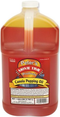 1 Gal Popcorn Oil Canola