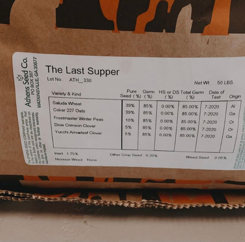 THE LAST SUPPER DEER PLOT MIX 50 Lbs Arnall Grocery the last supper deer plot mix 50 lbs arnall grocery