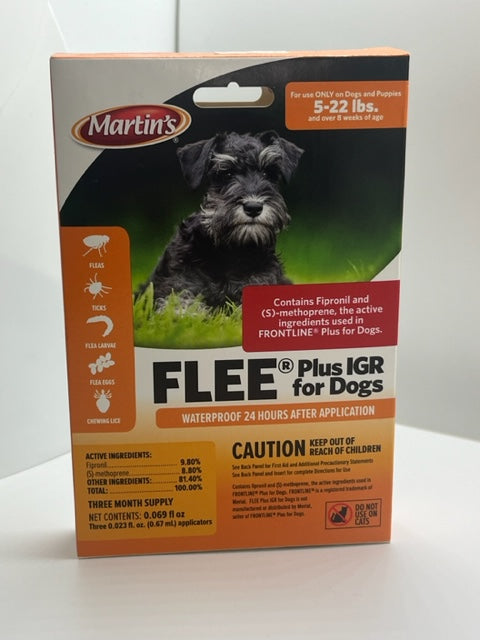 FLEE + IGR for 5-22lb Dogs