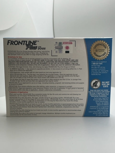 Frontline plus label best sale